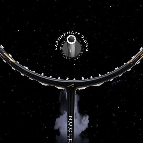 Image of Hundred Nuclear 72 Carbon Fibre Unstrung Badminton Racket with Full Racket Cover for Intermediate Players