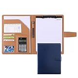 MYRDBT Schreibmappe A4, Portfolio mit Taschenrechner, Konferenzordner, Dateiordner, A4,...