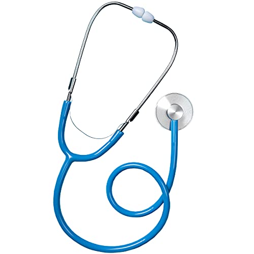 Skeleteen Doctor's Stethoscope Kids Toy - Doctor Or Nurse Pretend Play Costume Accessories and Prop Toys for Kids - 1 Piece (Blue)