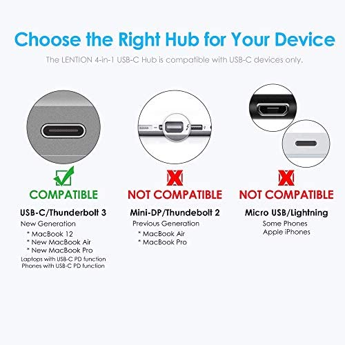 Image of Vaku Luxos USB Type C Hub QUARDO 4IN1 multiport USB 3.0 High-Speed Adapter Connector (5GBPS) Data Transfer Converter Extension Compatible with MacBook Air Pro, Laptop & Other Type C Devices