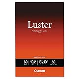 Canon 6211B005 PRO Luster Inkjet Photo Paper, 13' x 19', White, 50 Sheets/Pack