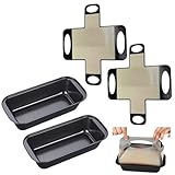 2 Stück Brotbackform Edelstahl, 25.7 * 13 * 5.8cm Brotbackform, Kastenform...