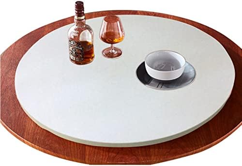 Wooden Turntable For Dining Table, 360 ° Swivel Lazy Susan For Home Kitchen Hotel Banquet Dinner, Flexible Rotation, Rotating Serving Plate Round Serving Tray Ø 50 60 80 100cm (Color : White-A, Size