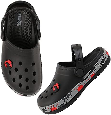 URJO Splash Kid's Clogs/Sandals with Adjustable Back Strap Ultra Soft & Flexibility Anti Skid Comfortable Waterproof Daily Mules Clogs/Sandals Boy's & Girl's