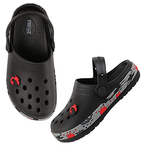 Image of URJO Splash Kid's Clogs /Sandals with Adjustable Back Strap Ultra Soft & Flexibility Anti Skid Comfortable Waterproof Daily Mules Clogs /Sandals Boy's & Girl's
