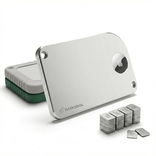 DAEKEDOL Crypto Seed Phrase Storage with Tracker Slot, BIP39 Mnemonic Seed Phrase for 12/18/24 Words, Fire-Resistant Waterproof Cold Storage for Ledger, Trezor, MetaMask (Oyster Grey)