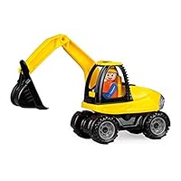 LENA – 01621 Truckies Escavatore per 2+ Anni Bambini, Giallo/Nero