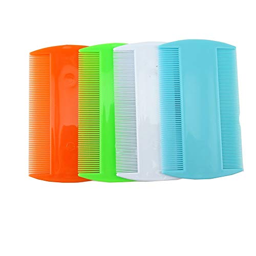 Honbay 4 Packs Combs Double sided Pet Combs, Cat Dog Pet Grooming Fine Tooth Hair Combs - Image 4