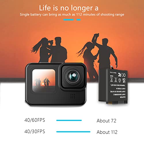 Hero 7/6/5 Caricabatteria per GoPro Hero, 4 Pack