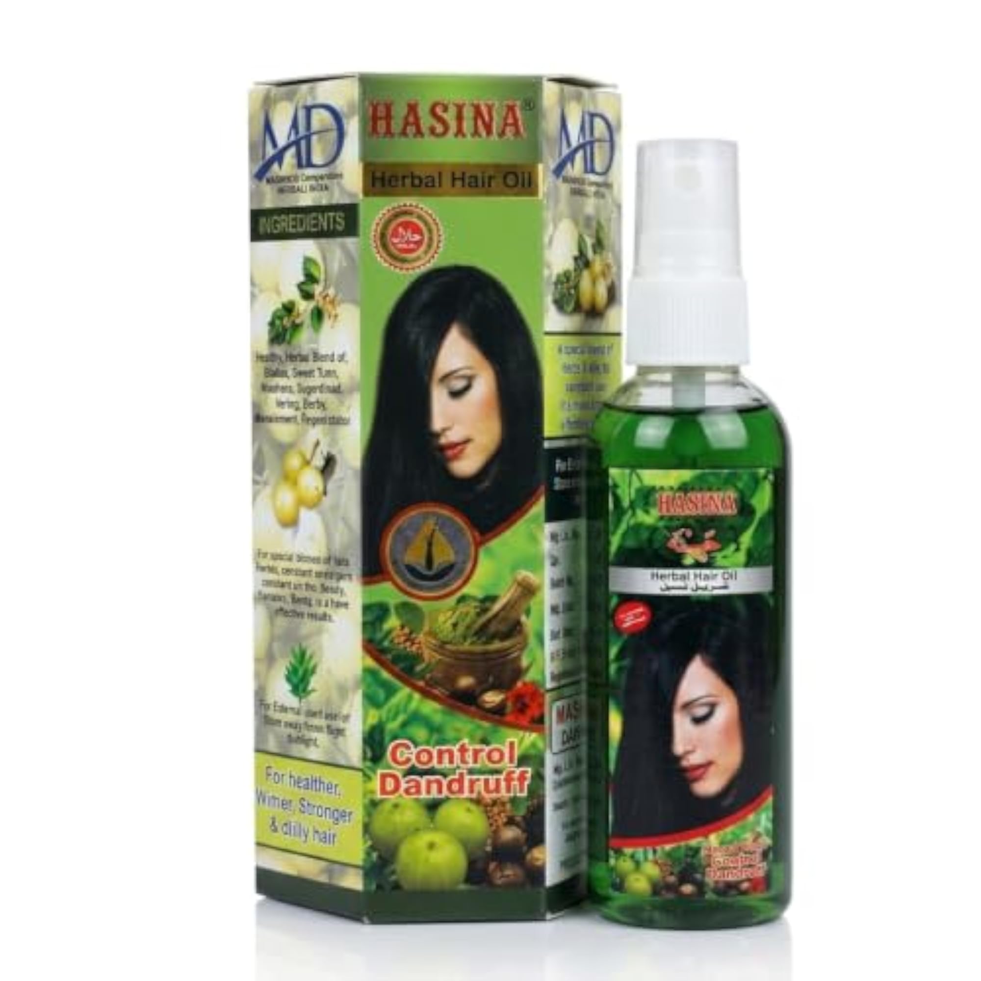 Hasina Herbal Hair Oil for Dandruff Control & Nourishment