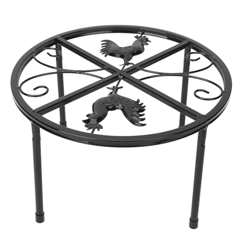 Suporte de água para Frango, Plantador de Metal Prático, Preto à Prova de Ferrugem para Ambientes In