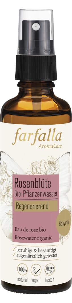 farfalla Woda różana - 100% naturalny hydroliat róż - regenerujący, 75 ml