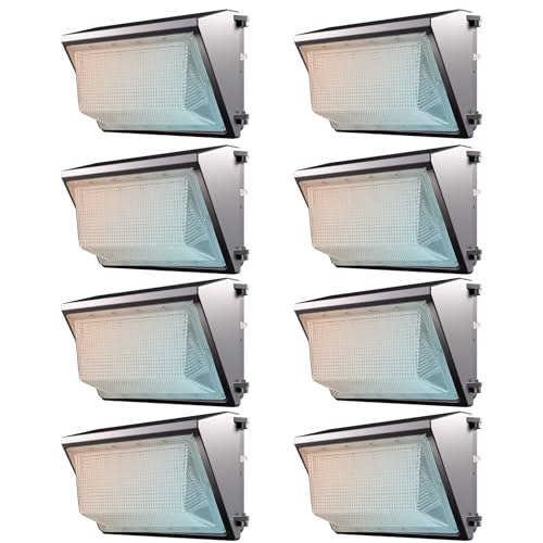 Image of Lightdot 3CCT Wall Pack LED Exterior Light, 3 CCT Adjustable 8 Pack 200W
