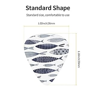 Ornamental Fish Lot de 12 médiators fins et épais pour guitares acoustiques électriques et acoustiques - Les Beatles, Paul McCartney, John Lennon, RIngo Starr, George Harrison Ornamental Fish Lot de 12 médiators fins et épais pour guitares acoustiques électriques et acoustiques – Image 4