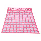 KICHOUSE Raspar Cartel Lista De 100 Cosas Por Hacer Lista De Deseos Calendario De Adviento Ramen Calendario De Adviento Mochi 2022 Ramadán Papel Fideos Tirados a Mano Madre Doble Cara