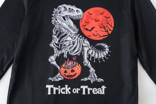 Pajamas for Boys Cute Black Gamer Long Sleeve and Pants Sleepwear 2-pieces Big Kids PJS Clothes Size 6-163