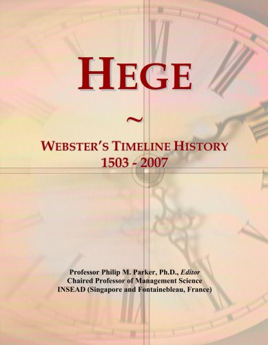 Hege: Webster's Timeline History, 1503 - 2007