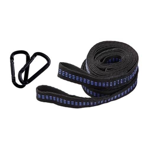 ROMISBABA 1Set Hammock Fixing Strap Kit Heavy Duty Tree Straps with Buckles for Outdoor Hammocks Easy to Install Durable Suspension Ropes for Camping and Swing Use