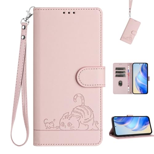 CrazyLemon �K�� iPhone 17 Pro Max �P�[�X �蒠�^ �X�g���b�v�t�� ���� ������ �G���{�X���H �˂� �G�� PU���U�[ �A�C�t�H��17�v���}�b�N�X �p�� �蒠�P�[�X �J�[�h���[ �X�^���h�@�\ �������� �l�C ���^ ���z�^ �X�}