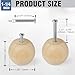FoDau770 15pcs Unfinished Wood Knobs, Round Ball Cabinet Knobs Vintage Drawer Pulls, Natural Wooden Cabinet Hardware for Furniture Drawer Dresser Wardrobe Cupboard - 1-1/4