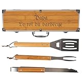 🖋️ Gravure laser de qualité – Personnalisation nette et durable réalisée sur le coffret et/ou les manches des ustensiles
