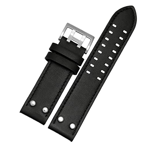 Bracelet de montre en cuir véritable 20 mm 22 mm pour Hamilton