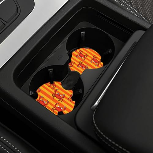 2 Piezas Posavasos para Auto con Cangrejos Rojos miniatura 2