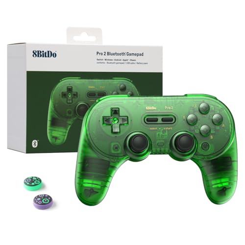 8Bitdo Pro 2 Wireless Bluetooth Controller (Hall Effect Joystick ...