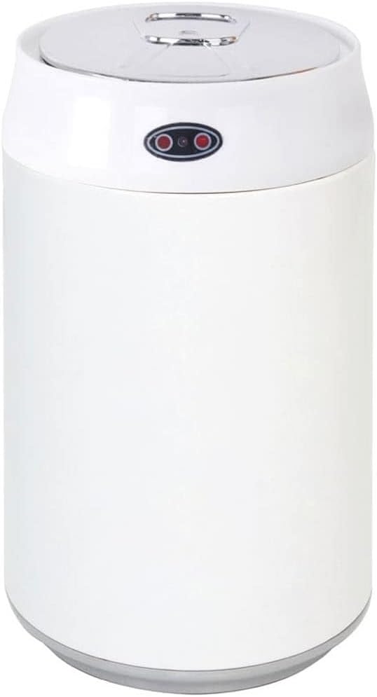 Mini Sensor Stainless Steel Garbage Can Auto Close Waste Bin Trash Bucket Battery Power Decoration(E 1)