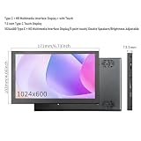 Plyisty Wyświetl 7 -calowy Przenośny Monitor 1024x600 z Kątem Przeglądania 170 °, Spostrzeżeniami w Czasie Rzeczywistym, do Udostępniania Filmów, Dostosowywania Układu, Wyświetlacza