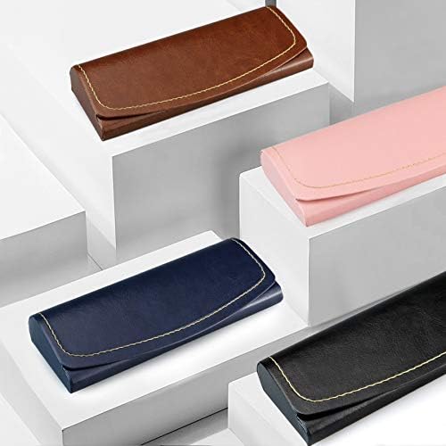 Miniatura 6 de LifeArt Eyeglass Case Hard Shell, Portable Sunglass Case, Fashionable PU Leather Eyeglass Case, Lightweight