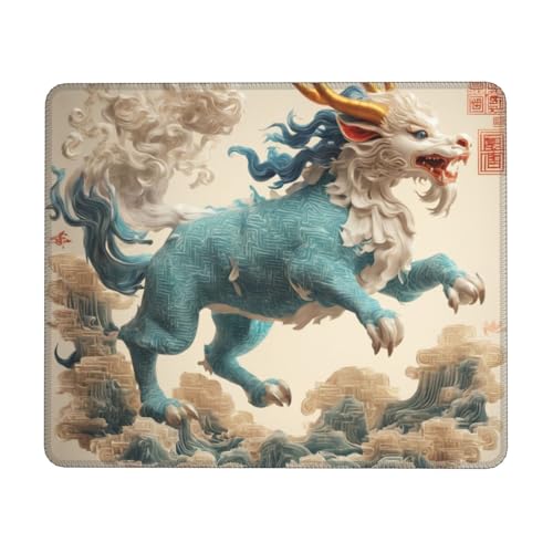 WYCZHY Kirin Beast Series - Alfombrilla de mouse grande para juegos, teclado de computadora, alfombrilla de escritorio para salas de juegos, oficinas en casa