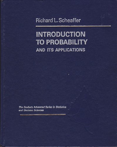 Introduction to probability and its application... 0534919707 Book Cover