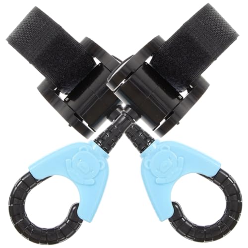 ERINGOGO Rotating Stroller Hooks for Hanging 2 Pack Universal Stroller Bag Hooks Easy to Install Plastic for Shopping Diaper Bags