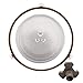 JINTAI333 Wymienne talerze gramofonowe do kuchenki mikrofalowej 25,5 cm, 31,5 cm, ze sprzęgłem obrotowym do kuchenki mikrofalowej, kółko podpierające, stabilne podparcie, niełatwe do czyszczenia