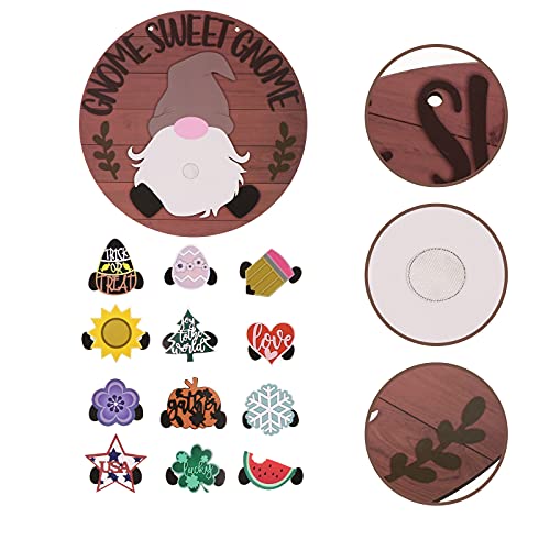Vintage Decor Hawaiian Party Decorative Hanging Sign Wood Round Garden Plaque (Assorted Color) Home Decor For Celebration Party Outdoor Decor #TOP2
