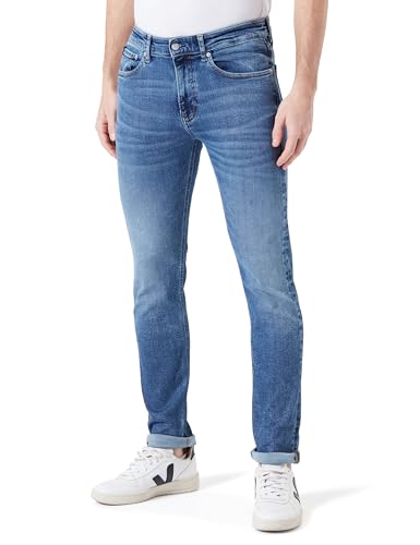 Calvin Klein Vaqueros Hombre Skinny Algodón Elástico, Azul (Denim Dark), 34W/30L