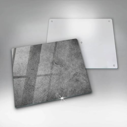 Planche à découper 60x52cm Wallfluent effet béton pour une cuisine moderne