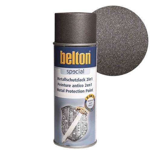 6 x Belton Metallschutzlack 2in1 (DB 703) anthrazit 0,4l (Lackspray)