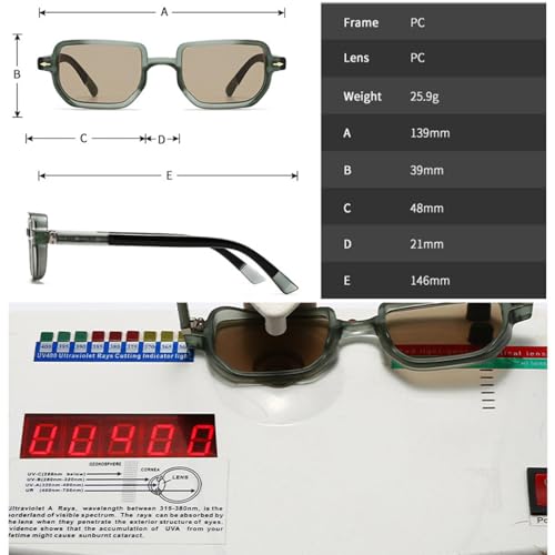 Lunettes de soleil rétro hommes marron verres dégradés UV400
