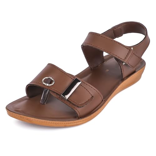 Image of Ango Women Minimal Black Flats Sandals with Premium Metallic Finish with Cushioned Sole
