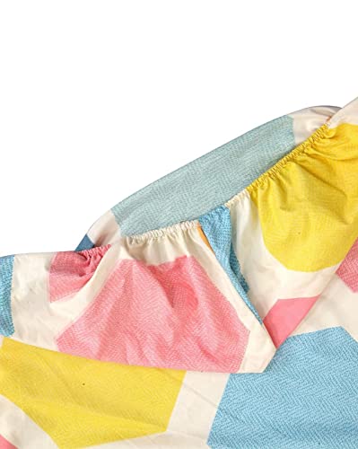 Image of Super Soft All Round (Elastic Fitted) Single Bed Bedsheet with 1 Pillow Cover- 4 Feet x 6 Feet - 48 Inches x 72 Inches x 6 Inches-Single