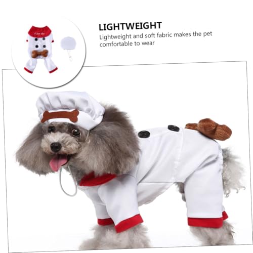 Disfraz para perro Halloween Navidad tamaño L blanco miniatura 4