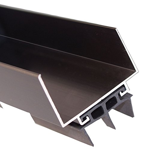 Pemko 085596 2173DV36 Door Shoe, Dark Bronze Finish with Black Eco-V Insert, 2