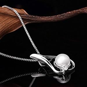 Pearl necklacesgifts for women wife pearls pendant necklace christmas day gifts for mom wife girlfriend her anniversary birthday gifts fine jewelry valentines day mothers day gifts for mom  urban country home decor