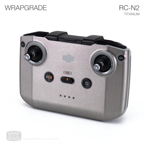 Image of WRAPGRADE Skin Stickers Compatible with DJI RC-N2 /N3 (Titanium)
