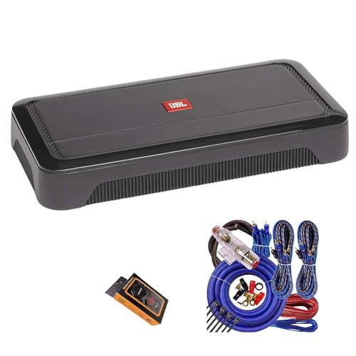 JBL Club A5055 5-Channel Car Amplifier Bundle with Wiring Kit - 700W RMS Power, Factory Radio Compatible, High/Low Pass Crossovers, Bass Boost