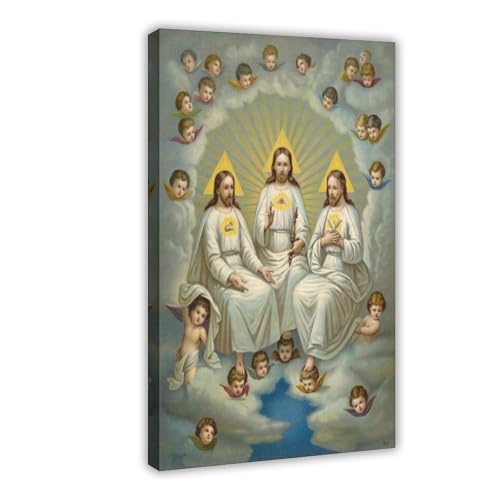 Toile Sainte Trinité Fridolin Leiber cadre suspendu 51x76 cm