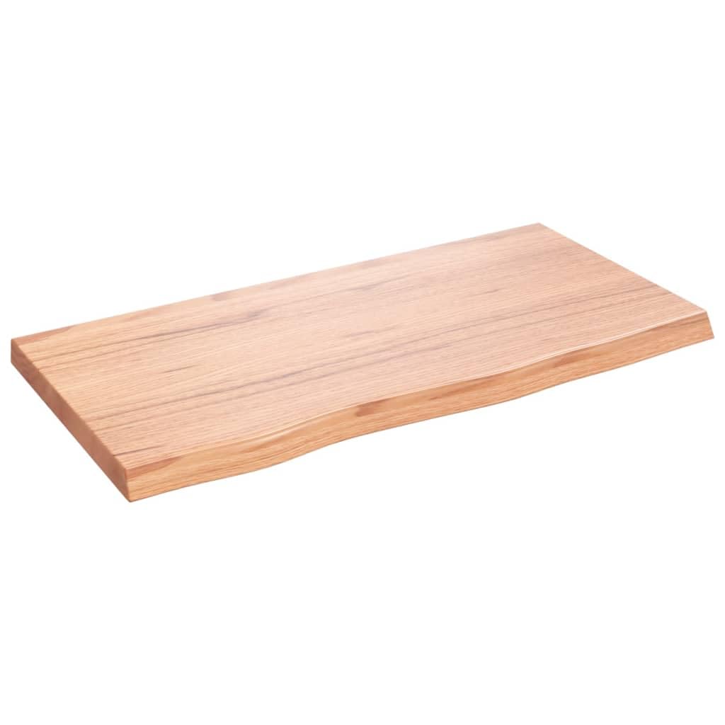 vidaXL Ripiano Muro Marrone 80x40x(2-4) cm Massello Rovere Trattato