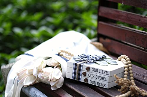 Ourlifeourstoryourhomefarmhousestackedbooks3stackeddecorativebooksrusticwoodensignsforhomedecorhousewarminggifts  Urban Country Home Decor Our life our story our home farmhouse stacked books 3 stacked decorative books rustic wooden signs for home decor housewarming gifts  urban country home decor